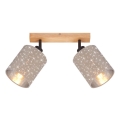 Briloner 2078-021 - Reflektorska lampa SPOTLIGHT 2xE27/25W/230V bež