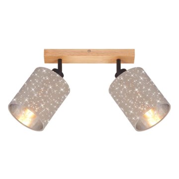 Briloner 2078-021 - Reflektorska lampa SPOTLIGHT 2xE27/25W/230V bež