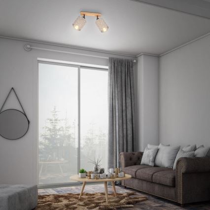 Briloner 2078-021 - Reflektorsko svetlo SPOTLIGHT 2xE27/25W/230V bež