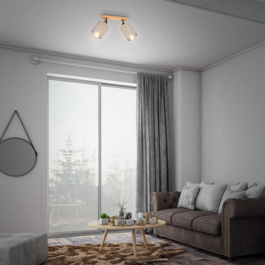 Briloner 2078-021 - Reflektorsko svetlo SPOTLIGHT 2xE27/25W/230V bež