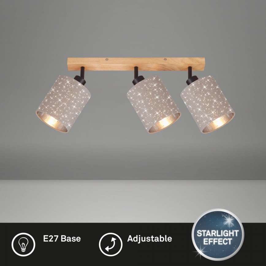 Briloner 2078-031 - Reflektorska lampa SPOTLIGHT 3xE27/25W/230V bež