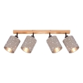 Briloner 2078-041 - Reflektorska lampa SPOTLIGHT 4xE27/25W/230V bež