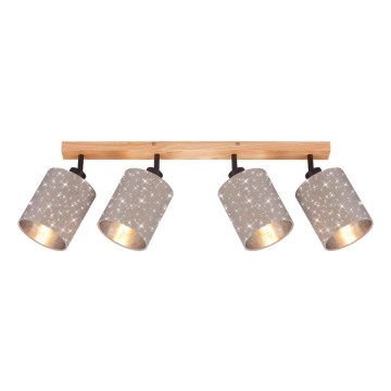 Briloner 2078-041 - Reflektorska lampa SPOTLIGHT 4xE27/25W/230V bež