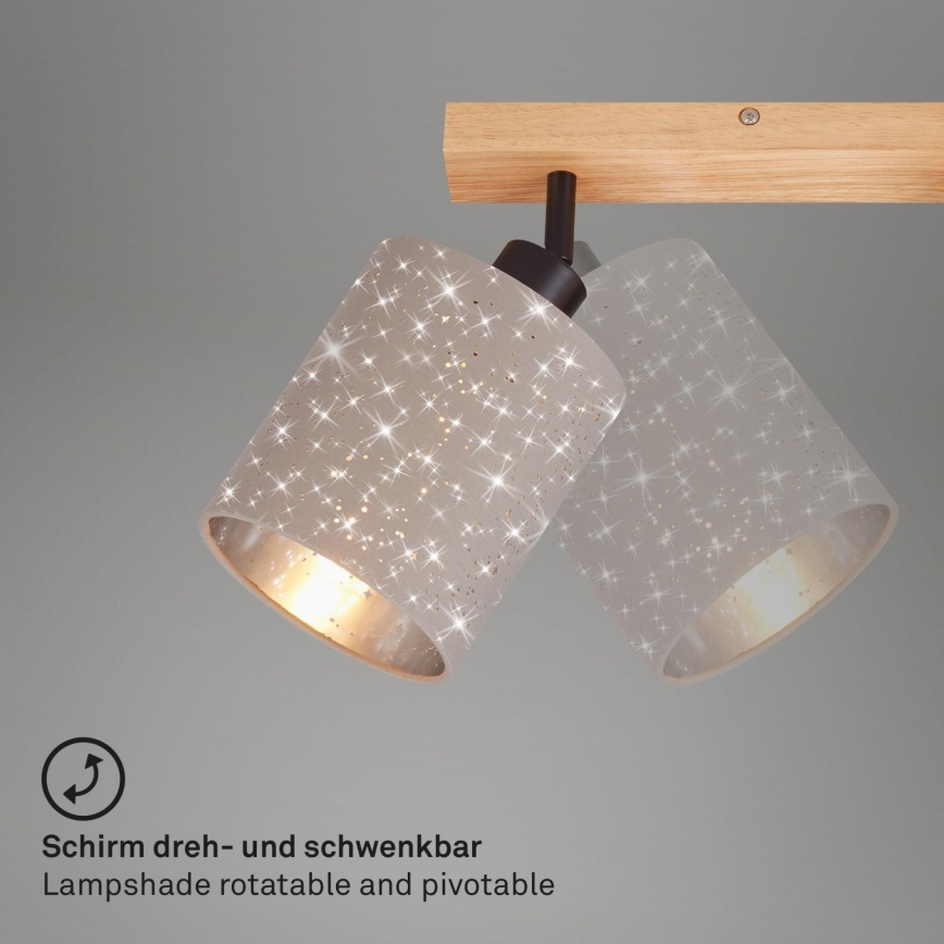 Briloner 2078-041 - Reflektorska lampa SPOTLIGHT 4xE27/25W/230V bež
