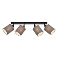 Briloner 2078-044 - Reflektorska lampa SPOTLIGHT 4xE27/25W/230V sivo/crno