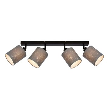Briloner 2078-044 - Reflektorska lampa SPOTLIGHT 4xE27/25W/230V sivo/crno