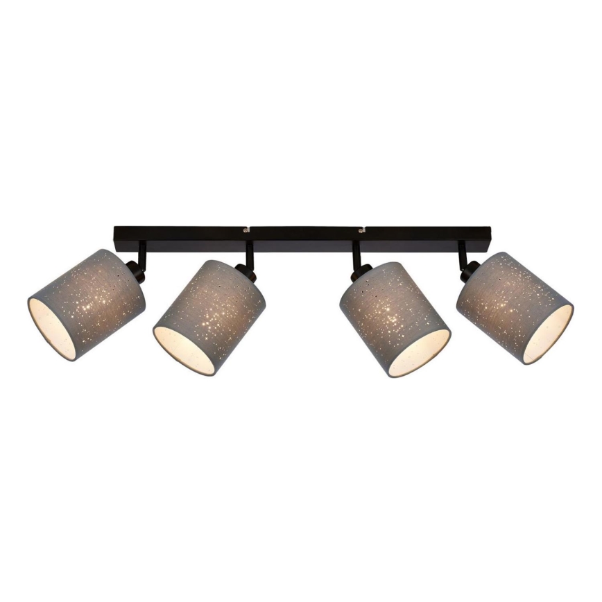Briloner 2078-044 - Reflektorska lampa SPOTLIGHT 4xE27/25W/230V sivo/crno