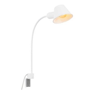 Briloner 2079-016 - Fleksibilna zidna lampa 1xE27/10W/230V bela