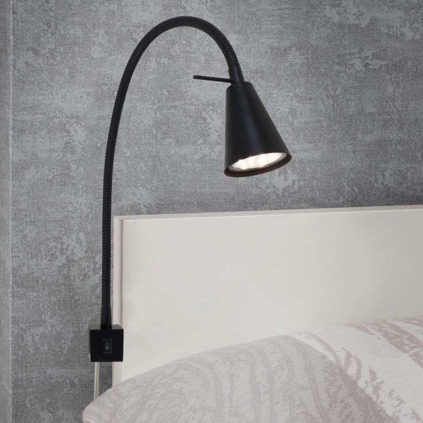 Briloner 2080-015 - LED Zidna lampa COMFORT LIGHT 1xGU10/5W/230V crno