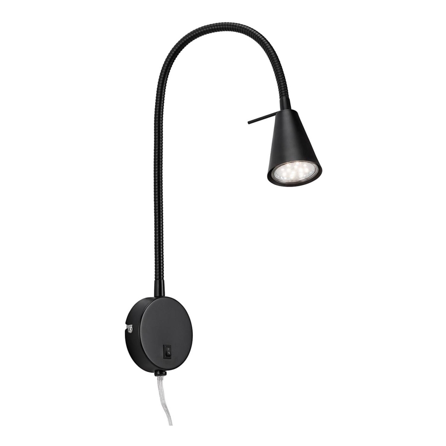 Briloner 2082-015 - LED Zidna lampa COMFORT LIGHT 1xGU10/5W/230V crno