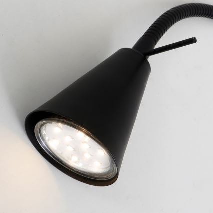Briloner 2082-015 - LED Zidna lampa COMFORT LIGHT 1xGU10/5W/230V crno