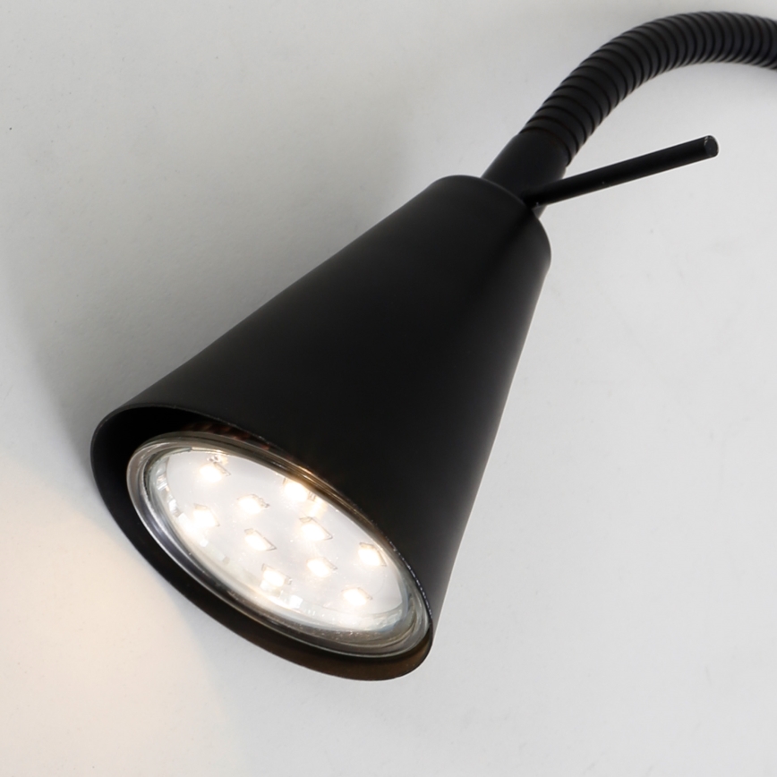 Briloner 2082-015 - LED Zidna lampa COMFORT LIGHT 1xGU10/5W/230V crno