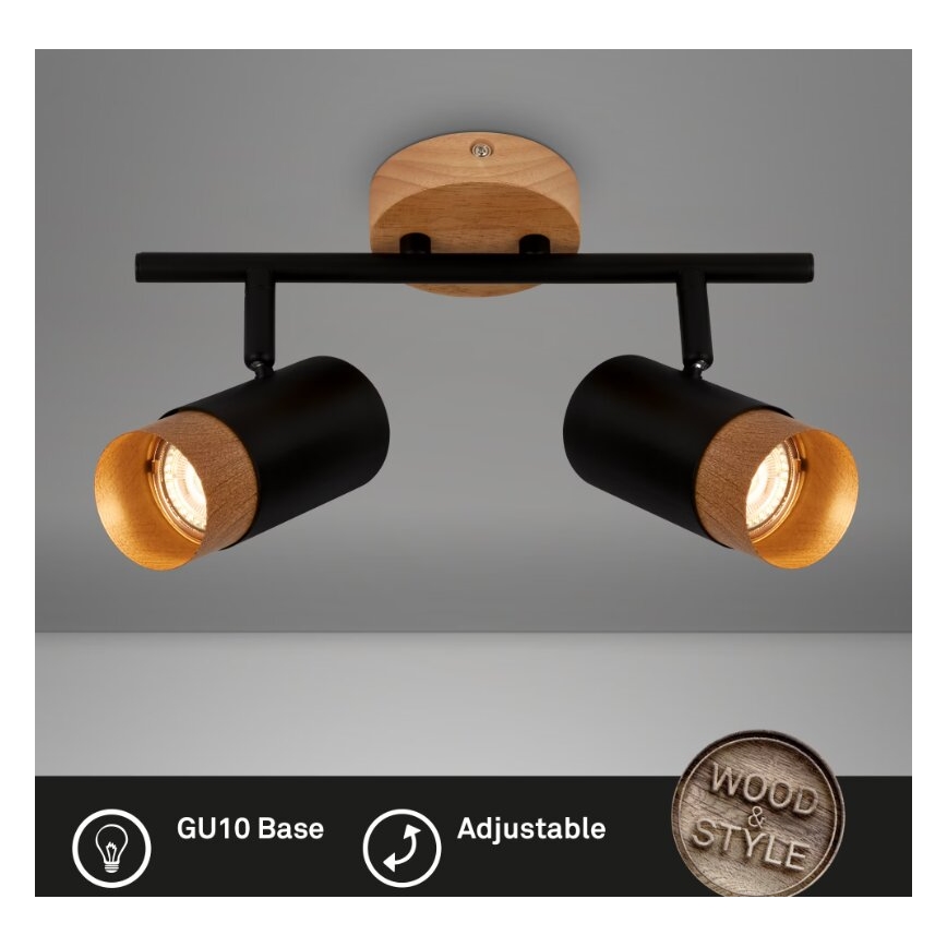 Briloner 2144025 - Reflektorska lampa SPOT 2xGU10/9W/230V