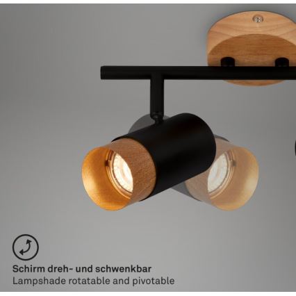 Briloner 2144025 - Reflektorska lampa SPOT 2xGU10/9W/230V