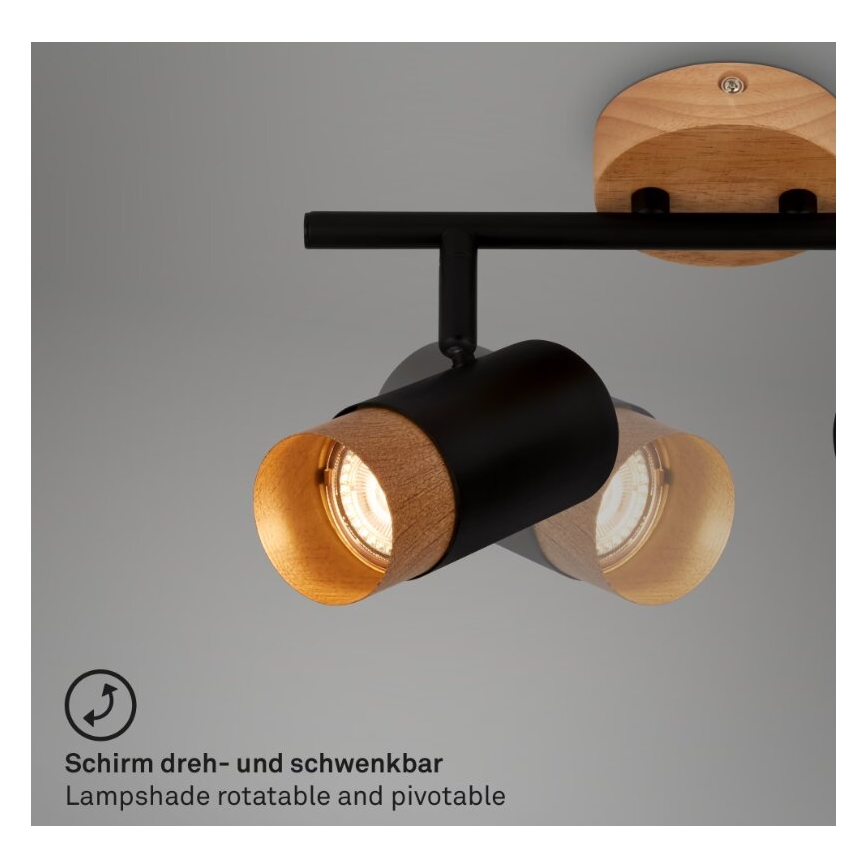 Briloner 2144025 - Reflektorska lampa SPOT 2xGU10/9W/230V