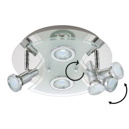 Briloner 2159-048LM - LED Reflektorska lampa SPLASH 4xGU10/3W/230V