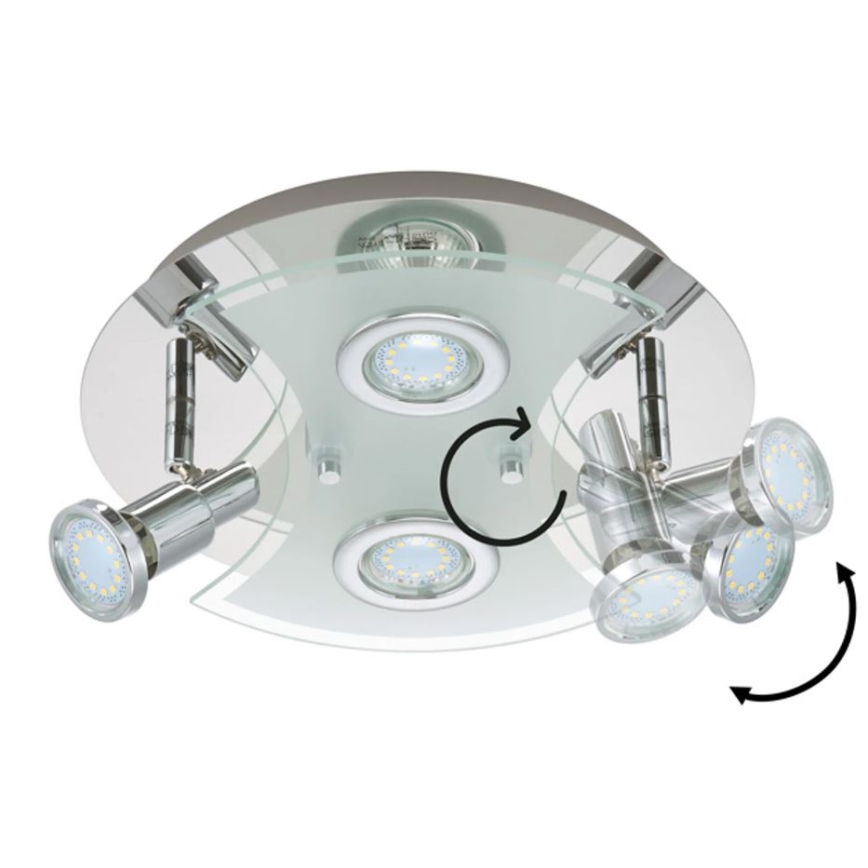 Briloner 2159-048LM - LED Reflektorska lampa SPLASH 4xGU10/3W/230V