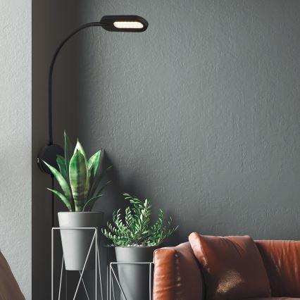 Briloner 2177015 - LED Prigušiva fleksibilna zidna lampa LED/6W/230V crno