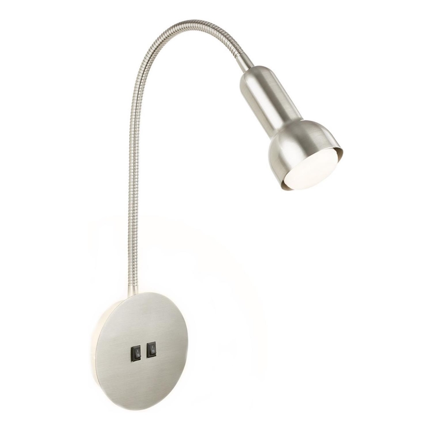 Briloner 2178012 - LED Fleksibilna zidna lampa 1xE14/10W/230V + LED/3W mat krom