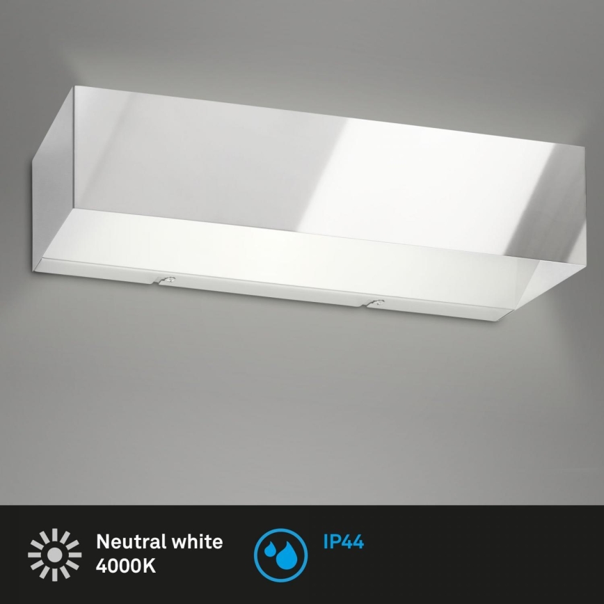 Briloner 2204-018 - LED Spoljna zidna lampa LED/8W/230V IP44 krom