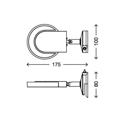 Briloner 2297-018 - LED Osvetljenje ogledala SURF 1xLED/4,5W/230V