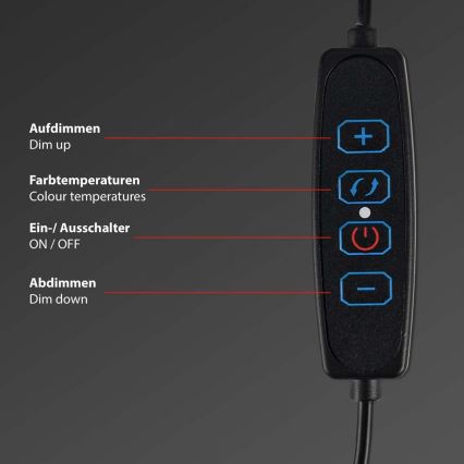 Briloner 2303-014 - LED Prigušivo osvetljenje za monitor LED/3,5W/5V 3000/4500/6500K