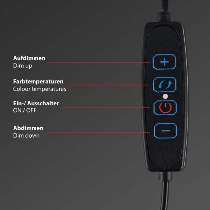 Briloner 2303-015 - LED Prigušivo osvetljenje za monitor LED/3,5W/230V 2700/4000/6500K
