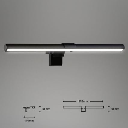 Briloner 2303-015 - LED Prigušivo osvetljenje za monitor LED/3,5W/230V 2700/4000/6500K