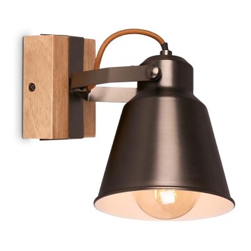 Briloner 2406-014 - Zidna reflektorska lampa RETRO 1xE27/40W/230V braon