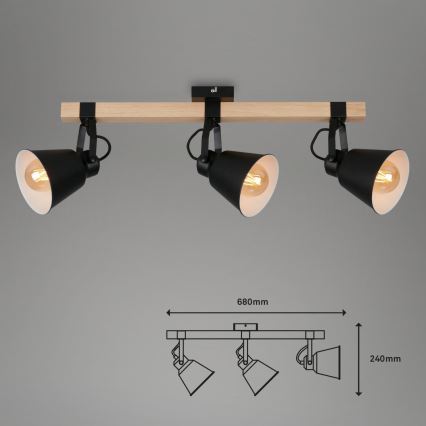 Briloner 2406-035 - Reflektorska lampa SPOT 3xE27/40W/230V