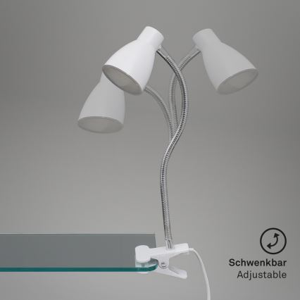 Briloner 2615-016P - LED Lampa sa štipaljkom GRIP LED/2,5W/230V bela