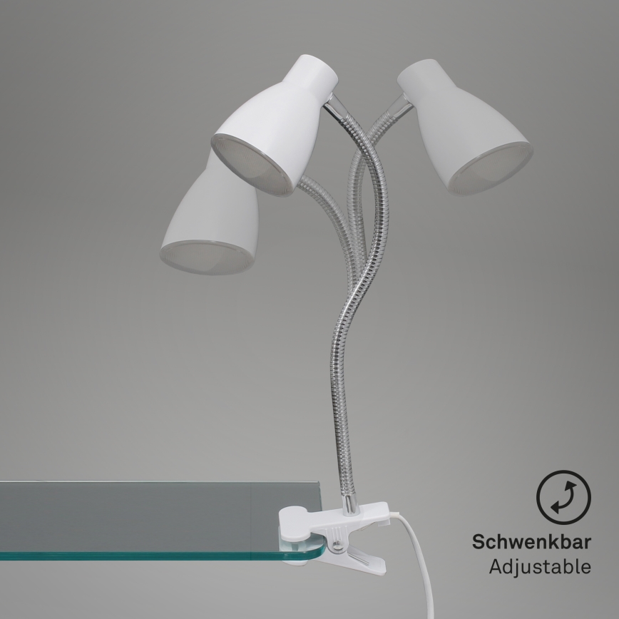 Briloner 2615-016P - LED Lampa sa štipaljkom GRIP LED/2,5W/230V bela