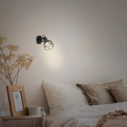 Briloner 2669-015 - Zidna reflektorska lampa RETRO 1xE14/25W/230V crno