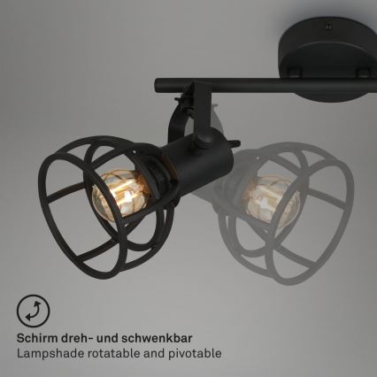Briloner 2669-025 - Reflektorska lampa RETRO 2xE14/25W/230V