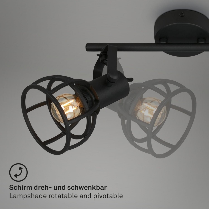 Briloner 2669-025 - Reflektorska lampa RETRO 2xE14/25W/230V