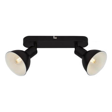 Briloner 2674-025 - Reflektorska lampa RETRO 2xE14/25W/230V crno