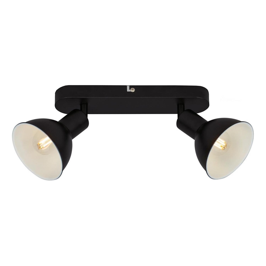 Briloner 2674-025 - Reflektorska lampa RETRO 2xE14/25W/230V crno