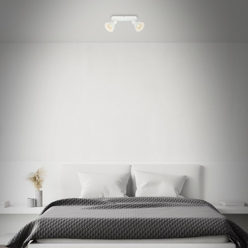 Briloner 2674-026 - Reflektorska lampa RETRO 2xE14/25W/230V bela