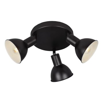 Briloner 2674-035 - Reflektorska lampa RETRO 3xE14/25W/230V crno