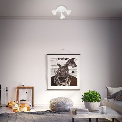 Briloner 2674-036 - Reflektorska lampa RETRO 3xE14/25W/230V bela