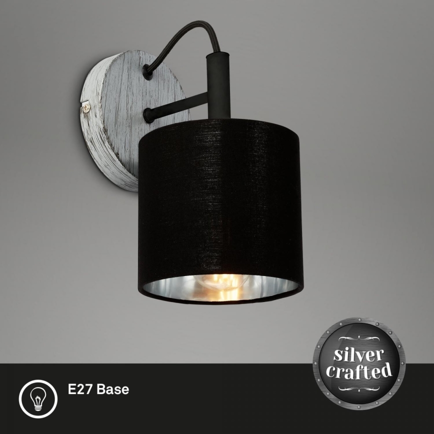 Briloner 2737-014 - Zidna lampa SILVER CRAFTED 1xE14/25W/230V