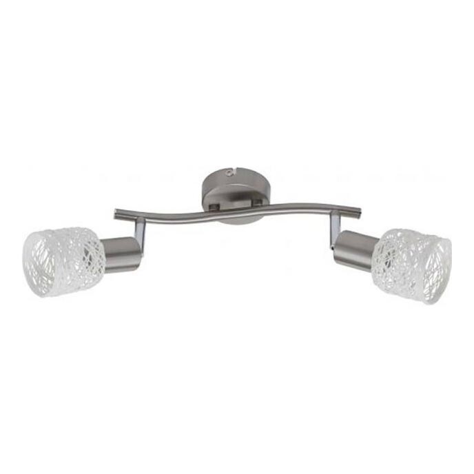 Briloner 2826-022 - Reflektorska lampa SPOT 2xE14/6W/230V mat krom