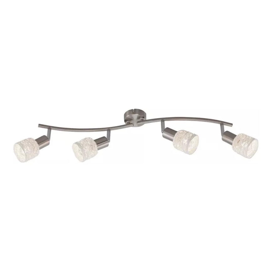 Briloner 2826-042 - Reflektorska lampa SPOT 4xE14/6W/230V mat krom