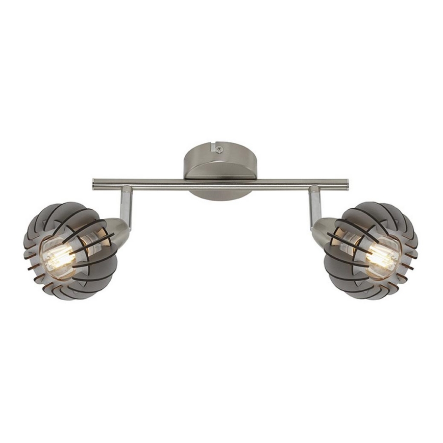 Briloner 2852- 026 - Reflektorska lampa RETRO 2xE14/5,5W/230V fikus elastika