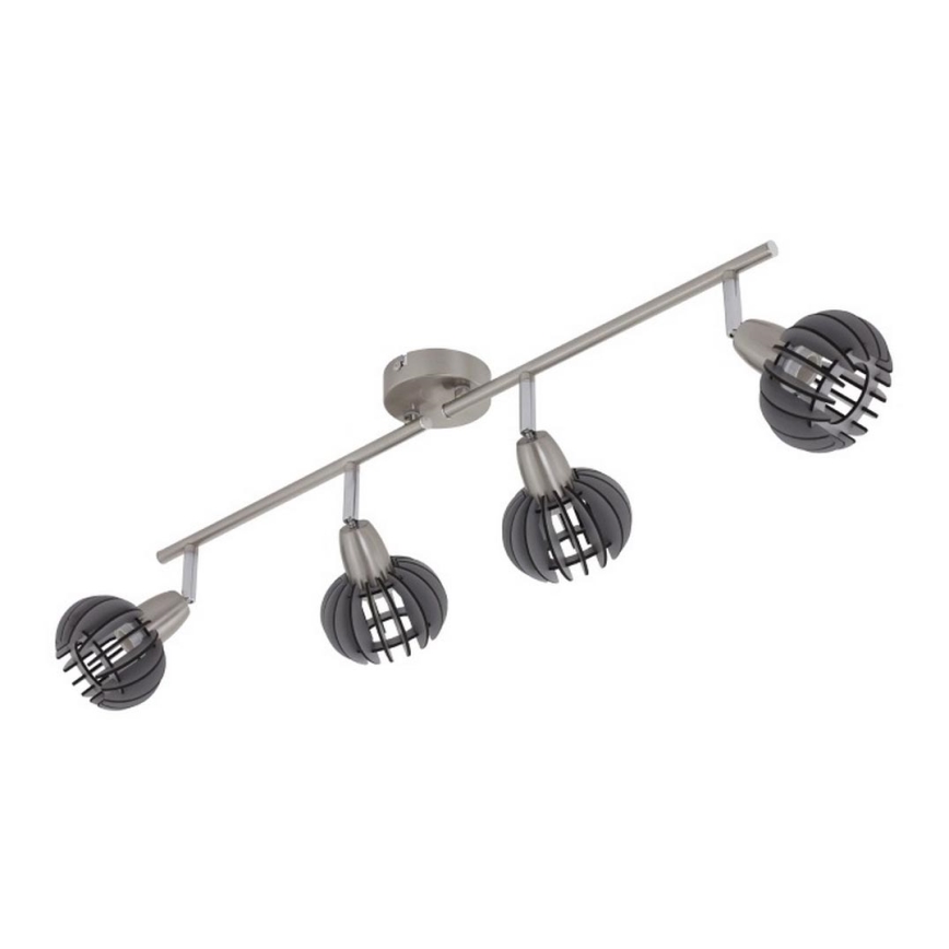 Briloner 2852-046 - RETRO spot svetiljka 4xE14/5,5W/230V od kaučukovog drveta