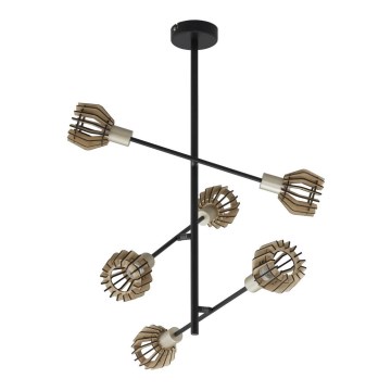 Briloner 2855-065 - Viseći luster NATURE 6xE14/5,5W/230V fikus elastika