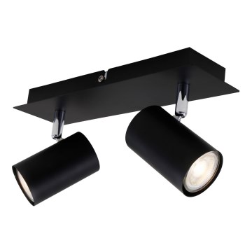 Briloner 2857-025 - Reflektorska lampa SPOT 2xGU10/40W/230V crno