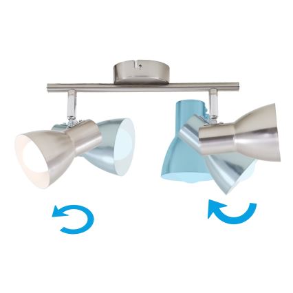 Briloner 2860-022 - Reflektorska lampa 2xE14/25W/230V