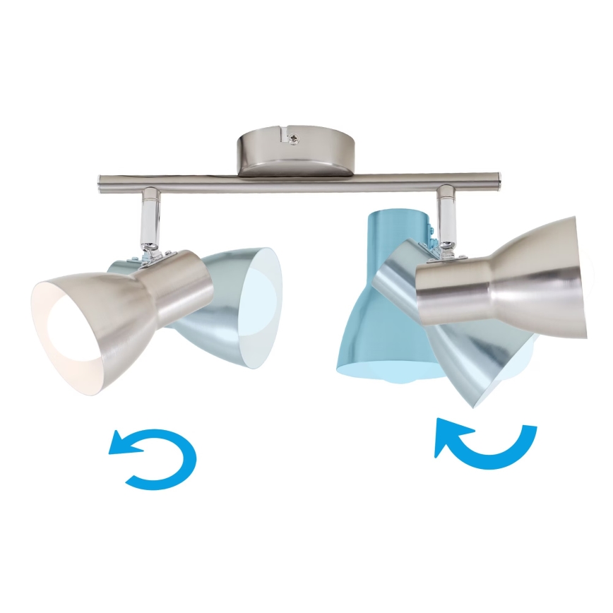 Briloner 2860-022 - Reflektorska lampa 2xE14/25W/230V
