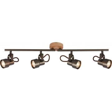 Briloner 2872-045 - LED Reflektorska lampa TAHUN 4xGU10/5W/230V 3000K braon